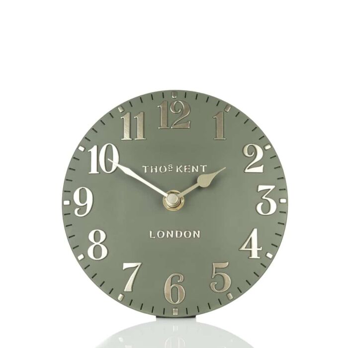Thomas Kent - Arabic Lichen Green Mantel Clock